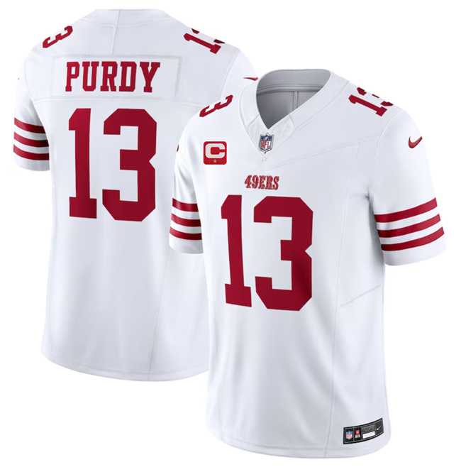 Men & Women & Youth San Francisco 49ers #13 Brock Purdy White 2023 F.U.S.E. With 1-Star C Patch Vapor Untouchable Limited Jersey